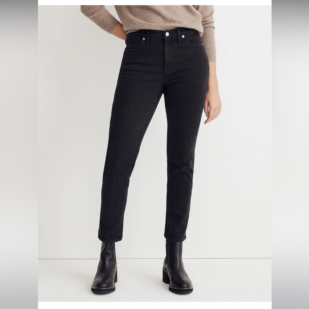 NWOT Madewell Mid-Rise Stovepipe Jeans in Lunar Wash Instacozy Edition Size 28